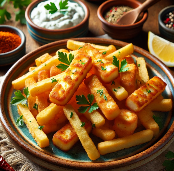 Crispy Halloumi Fries