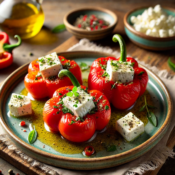 Feta-Stuffed Peppadew Peppers