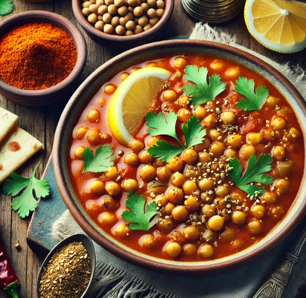 Moroccan Chickpea and Lentil Soup