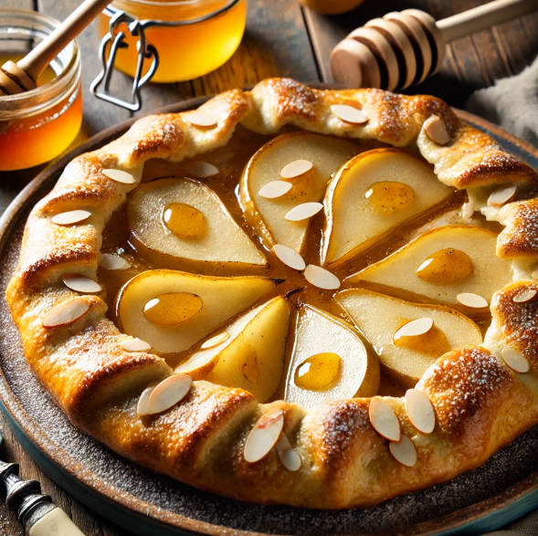 Pear and Honey Galette