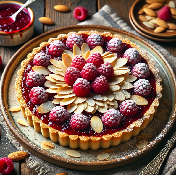 Raspberry Almond Tart