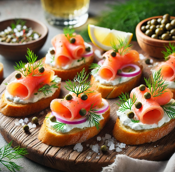 Smoked Salmon Crostini