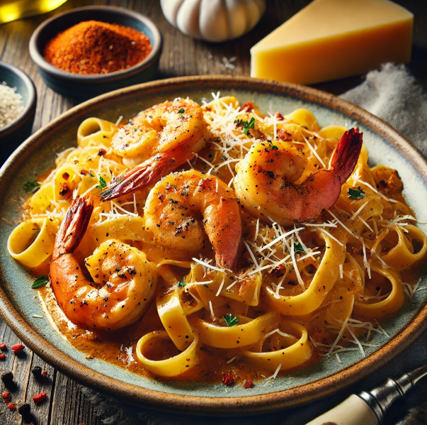 Spicy Cajun Shrimp Pasta