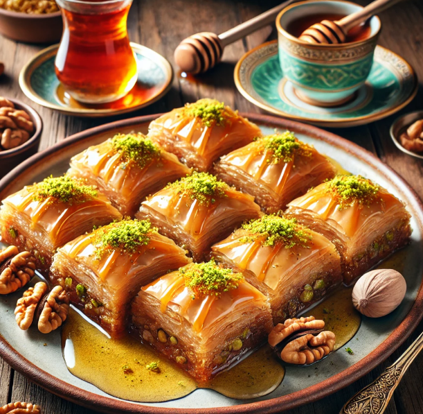 Baklava (Greek Honey and Nut Pastry)