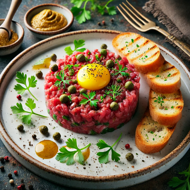 Beef Tartare with Quail Egg