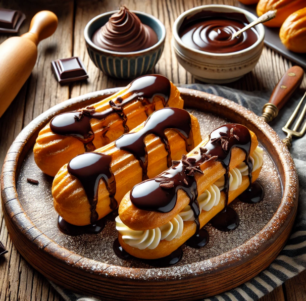 Classic Éclair with Chocolate Glaze