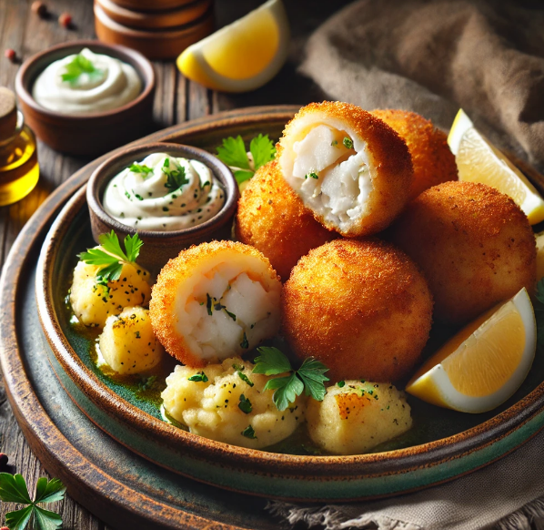 Cod and Potato Croquettes with Aioli