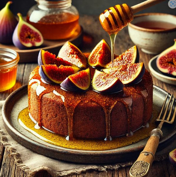 Sticky Honey and Fig Cake