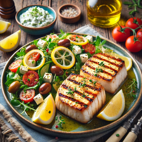 Mediterranean Grilled Swordfish