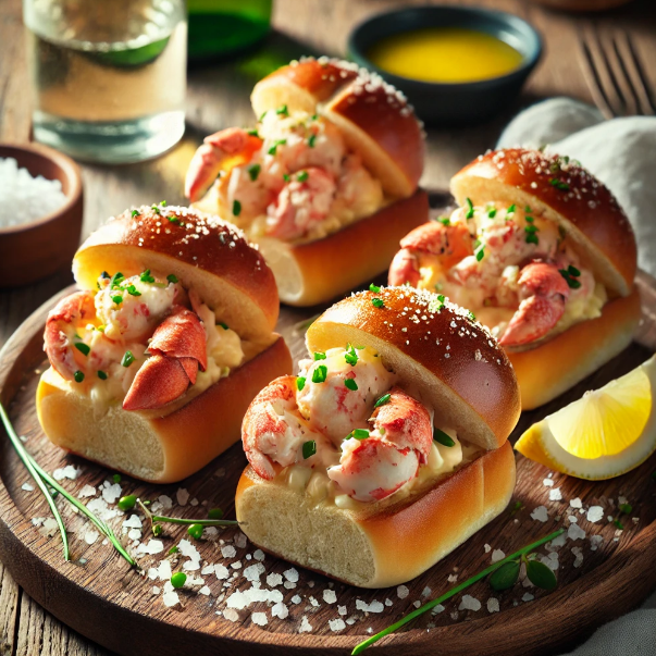 Mini Lobster Rolls with Lemon Butter