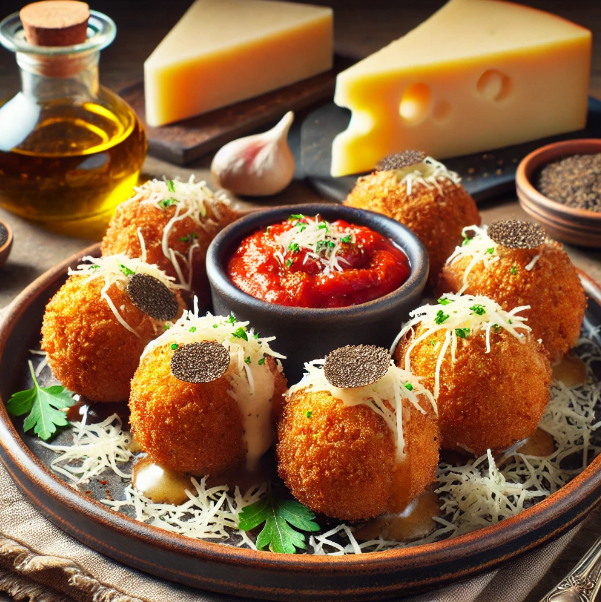 Truffle Parmesan Arancini (Risotto Balls)