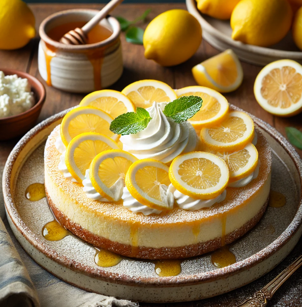 Meyer Lemon Ricotta Cheesecake