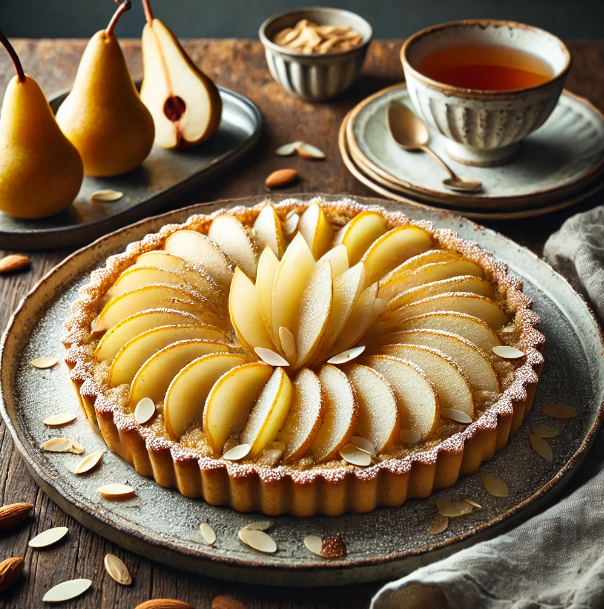 Almond Flour Pear Tart