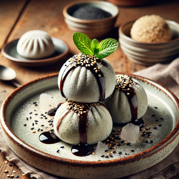 Black Sesame Mochi Ice Cream