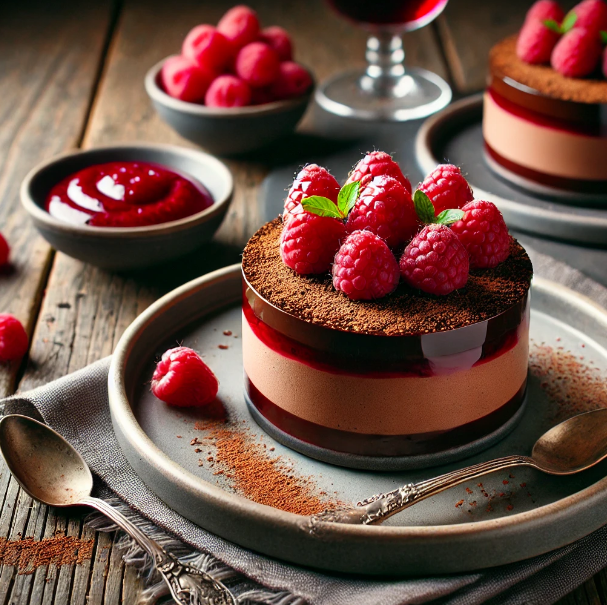 Dark Chocolate Raspberry Mousse