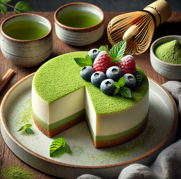 Japanese Matcha Cheesecake