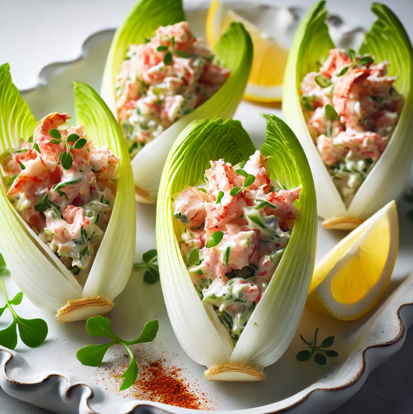 Lobster Salad Endive Boats