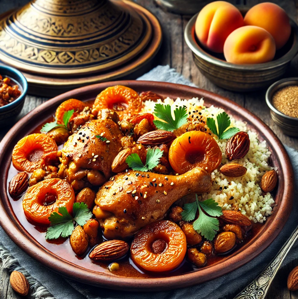 Moroccan Chicken Tagine with Apricots