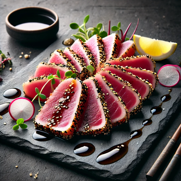 Tuna Tataki with Ponzu Sauce