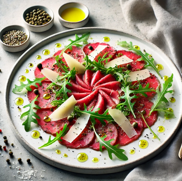 Beef Carpaccio with Arugula and Parmesan