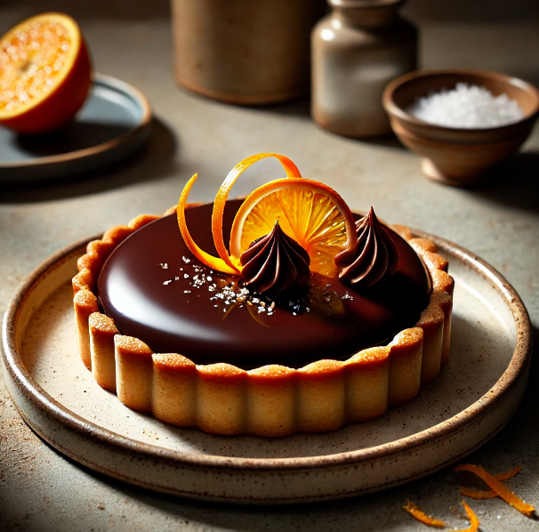 Dark Chocolate Orange Tart