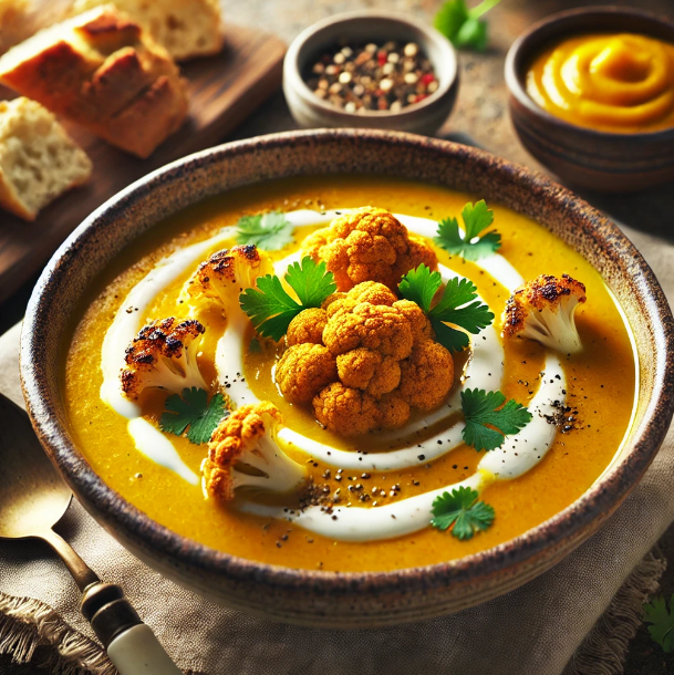 Golden Turmeric Cauliflower Soup