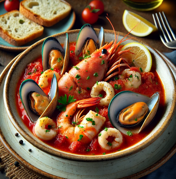 Italian Brodetto di Pesce (Adriatic Seafood Stew)