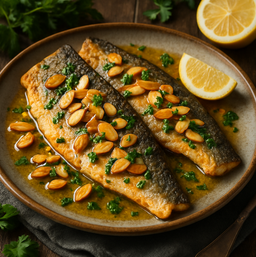 Pan-Seared Trout with Almonds (Truite Amandine)