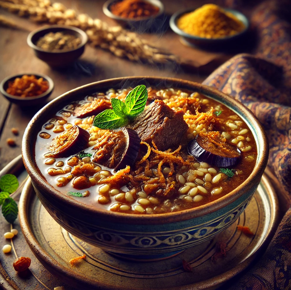 Persian Lamb and Barley Soup (Halim Bademjan)