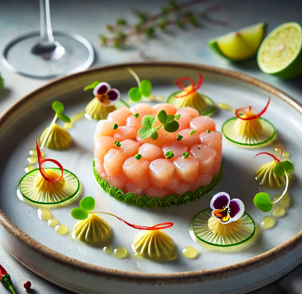 Scallop Tartare with Lime and Ginger