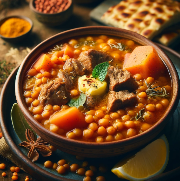 Turkish Red Lentil & Lamb Soup (Kırmızı Mercimek Çorbası with Lamb)