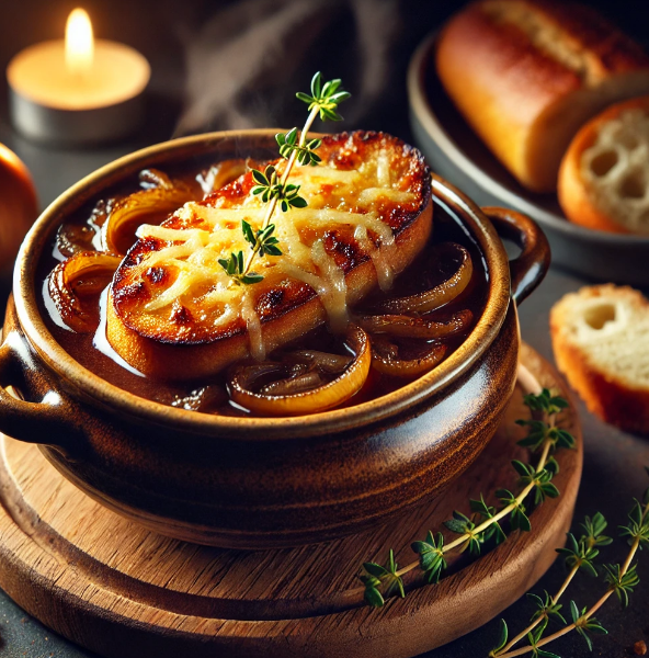 French Onion Soup (Vegetarian Version)