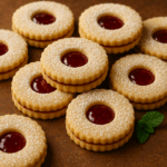 Almond Raspberry Linzer Cookies