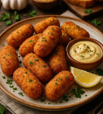 Bacalao Croquettes (Salt Cod Fritters)