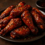 Bourbon Glazed Chicken Wings