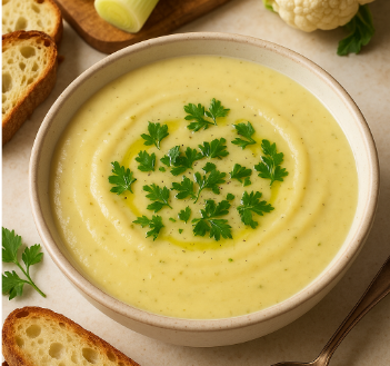 Cauliflower and Leek Soup