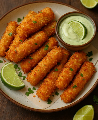 Coconut Crusted Tilapia Strips