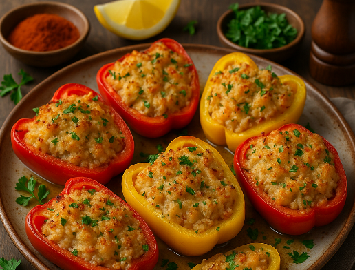Crab-Stuffed Bell Peppers