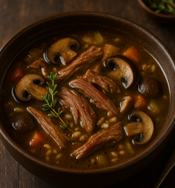 Duck and Mushroom Soup