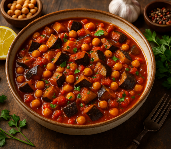 Eggplant and Chickpea Stew