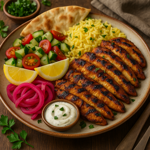 Grilled Chicken Shawarma Plate