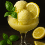 Lemon Basil Sorbet