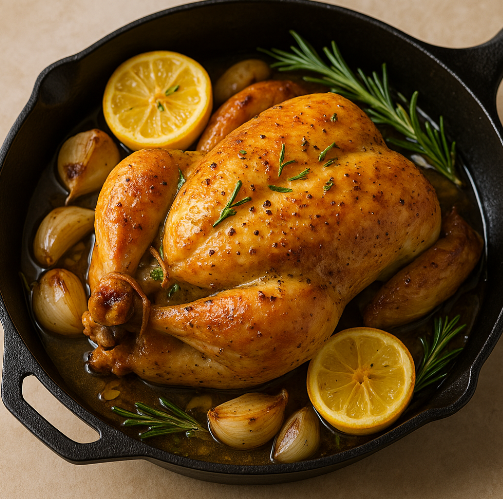 Lemon-Rosemary Roast Chicken