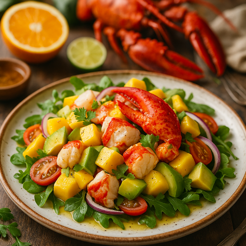 Lobster & Mango Salad with Citrus Dressing