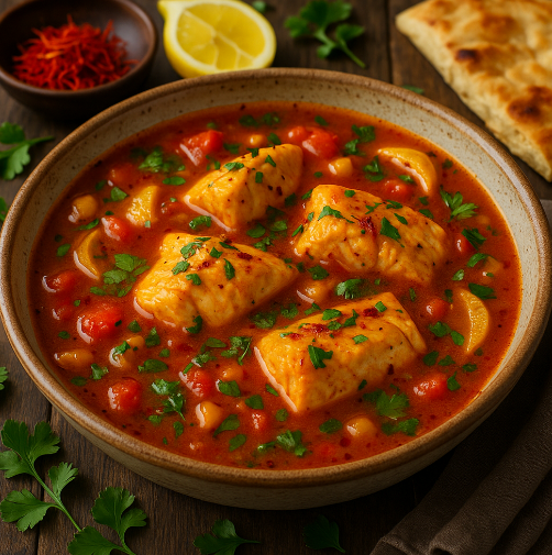 Moroccan Fish Tagine Soup