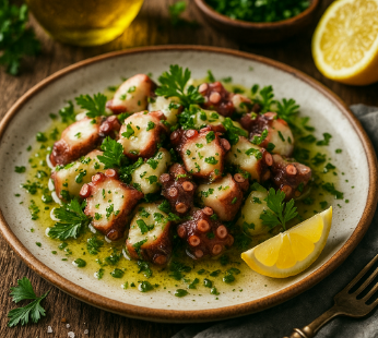 Octopus Salad with Lemon & Parsley