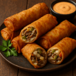 Philly Cheesesteak Egg Rolls