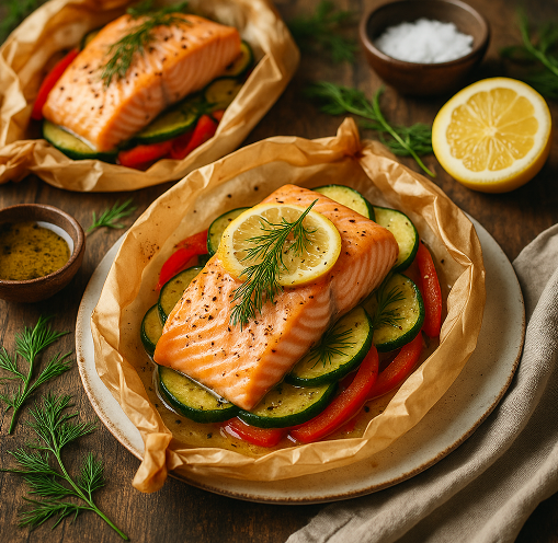 Salmon en Papillote