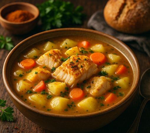 Smoky Cod and Potato Soup