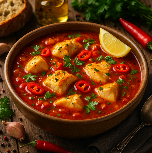 Spicy Tomato Fish Soup
